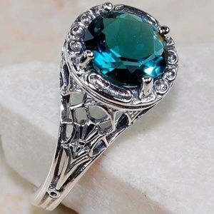 Aquamarine Diamond Cut In Size 9.25 GF Setting